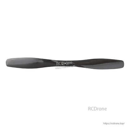 Black 8-inch carbon fiber fixed-wing propeller with a slim two-blade profile