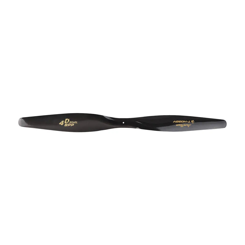 T-Hobby Fixed Wing Propeller, Black two-blade fixed wing propeller marked 8540L, suitable for RC airplane setups