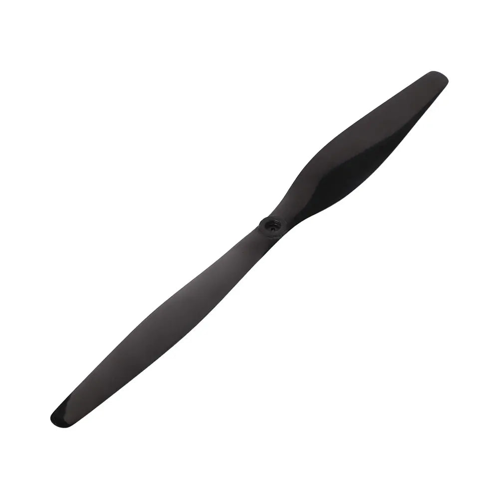T-Hobby Fixed Wing Propeller, Black two-blade fixed wing propeller with center mounting hole, T-Hobby style