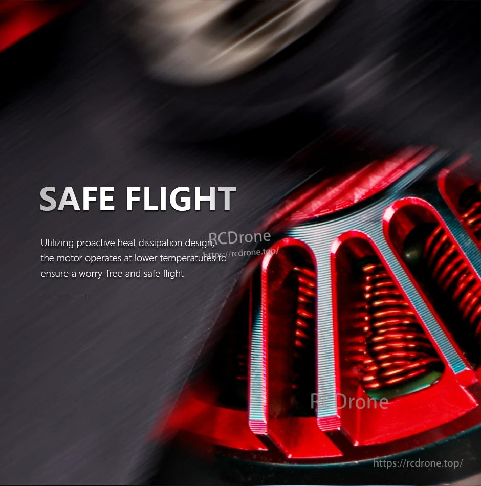 T-MOTOR, Safe flight with efficient heat dissipation motor
