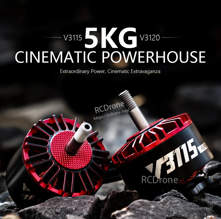 T-MOTOR, The V3115 5KG V3120 is a powerful cinematic drone offering exceptional performance and stunning visual capabilities.