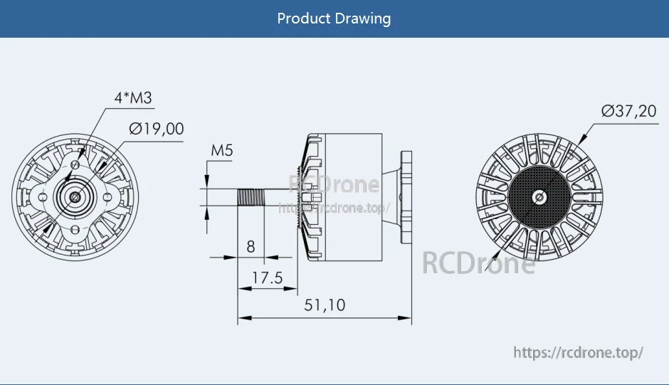 T-MOTOR, Electrophoresis iron core has good corrosion resistance and maintains consistent performance.