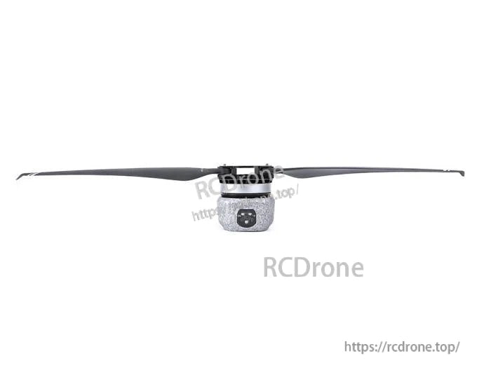 T-Motor electric drone motor with long two-blade propeller mounted on a compact square housing