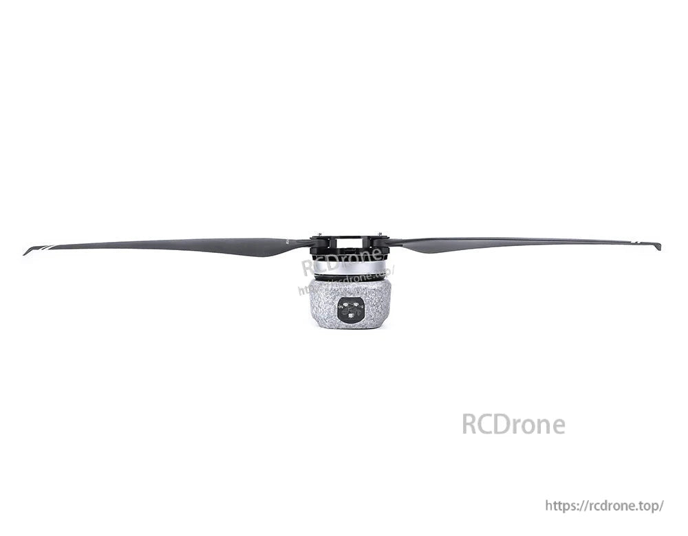 T-Motor brushless drone motor with long two-blade propeller mounted on a compact motor housing