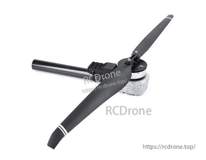 T-Motor folding two-blade propeller mounted on a small brushless motor with carbon-style blades