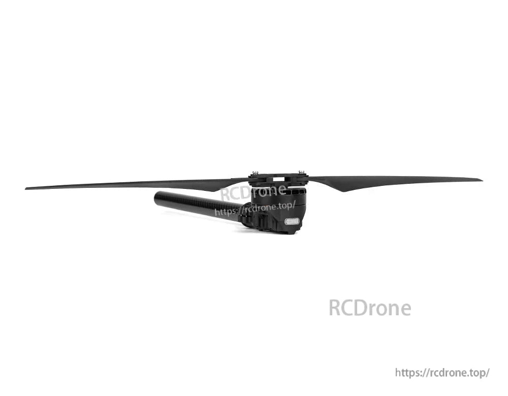 T-Motor drone propulsion unit with long black propeller blade attached to a compact motor housing
