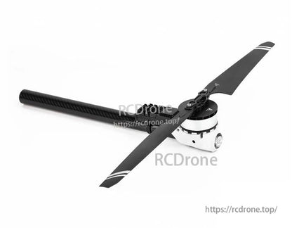 T-Motor drone propulsion unit with two-blade propeller mounted on a carbon fiber boom arm