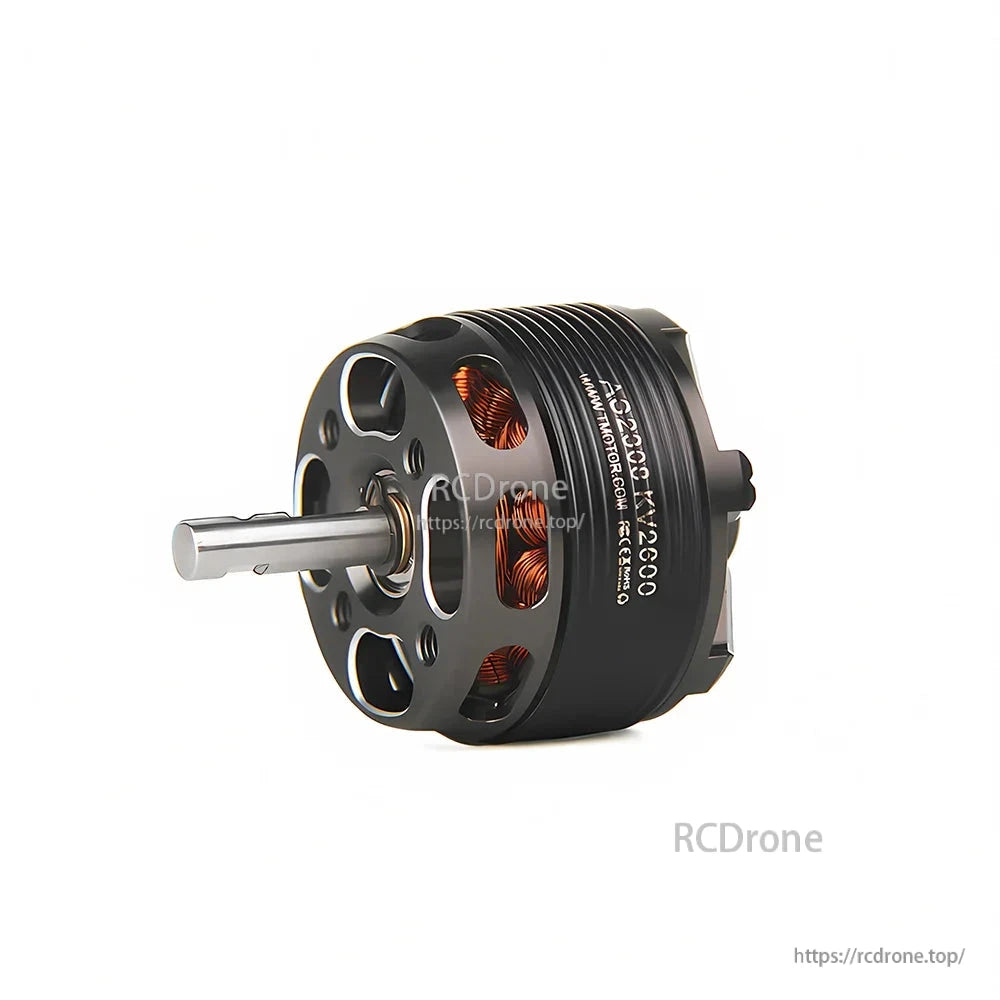 T-Motor AT2820 KV2600 brushless outrunner motor with metal shaft and vented black housing