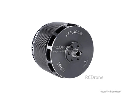 T-Motor AT1040 KV90 brushless motor front view with mounting bolt pattern and centered output shaft