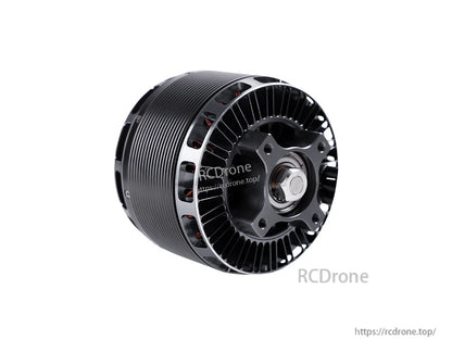 T-Motor brushless outrunner motor with black ribbed housing, vented front bell, and mounting holes