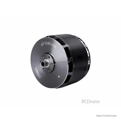 T-Motor AT1040 KV90 brushless outrunner motor with threaded shaft and vented black aluminum housing