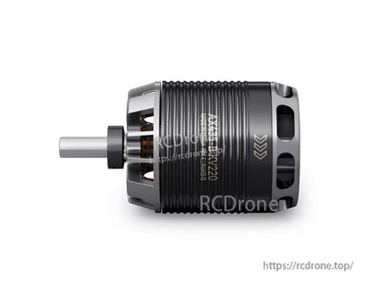 T-Motor AT4120 brushless motor with silver shaft and black ribbed housing, side profile