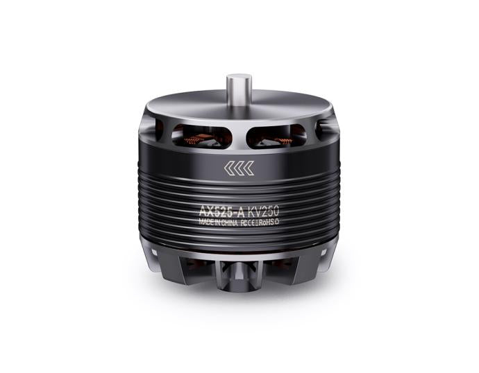 T-Motor AT25-A KV250 brushless outrunner motor with finned black housing and top output shaft