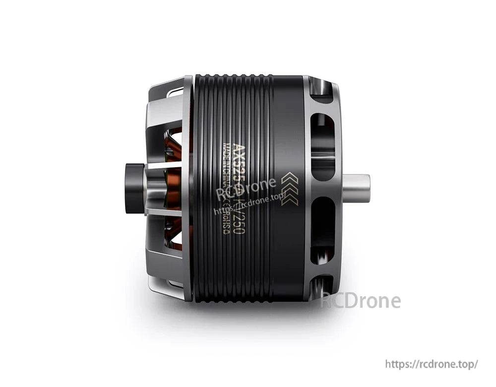 T-Motor MN5212 KV340 brushless outrunner motor with black ribbed housing, side vents and shaft