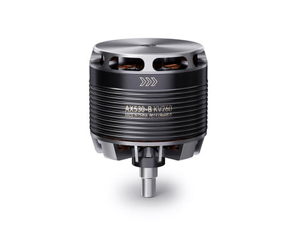 T-Motor AX530-B KV260 brushless outrunner motor with ribbed black housing and silver end caps