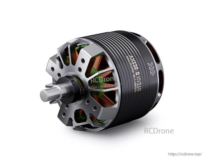 T-Motor MN5208 brushless outrunner motor with exposed shaft, vented aluminum housing, and copper windings