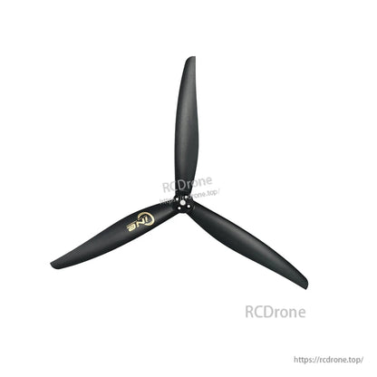 T-Motor CINE 15x8 / 15x10 15 Inch FPV Propeller, T-Motor CINE 15-inch three-blade FPV propeller in black with center mounting hub and bolt holes