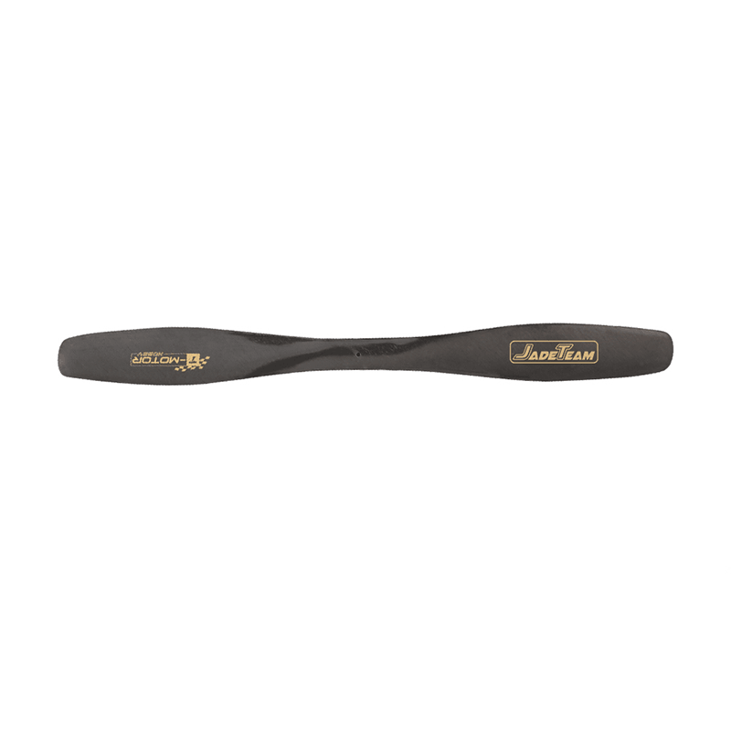 T-Motor FS8040 F3P 4D Carbon Propeller, Black T-Motor FS8040 carbon propeller with JadeTeam and T-Motor logos on the blades