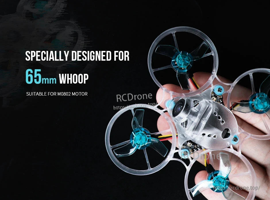 T-Motor M12199 Propeller, T-Motor M12199 ducted propellers on a 65mm whoop quad, compatible with M0802 motors