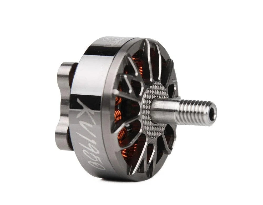 T-Motor brushless outrunner drone motor with threaded shaft and ventilated aluminum housing