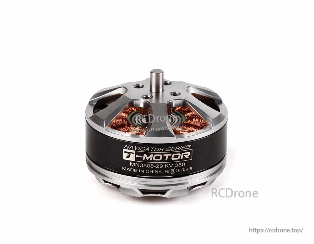 T-Motor Navigator Series MN3508-29 KV380 brushless outrunner motor with exposed copper windings