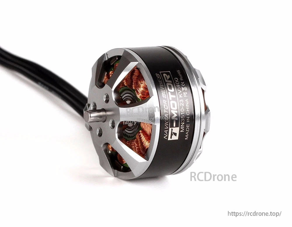 T-Motor Navigator Series MN3510-23 brushless outrunner motor with silver mount face and black can