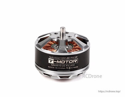 T-Motor Navigator Series MN3510-23 KV400 brushless outrunner motor with exposed copper windings
