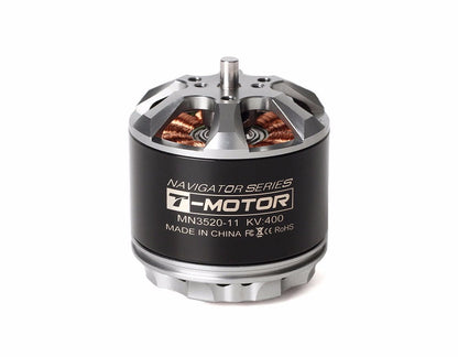 T-Motor Navigator Series MN3520-11 KV400 brushless outrunner motor with exposed copper windings