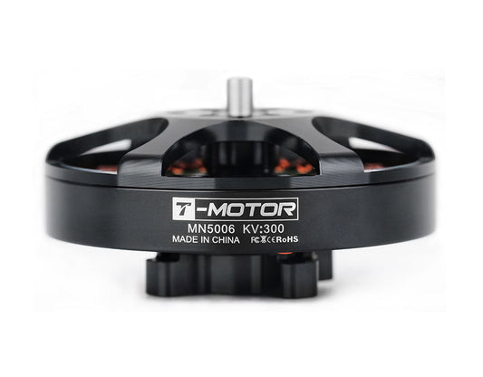T-Motor MN5006 KV300 brushless motor with low-profile round housing and top-mounted shaft