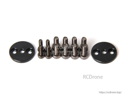 T-Motor hardware set with socket head screws and two round three-hole mounting plates