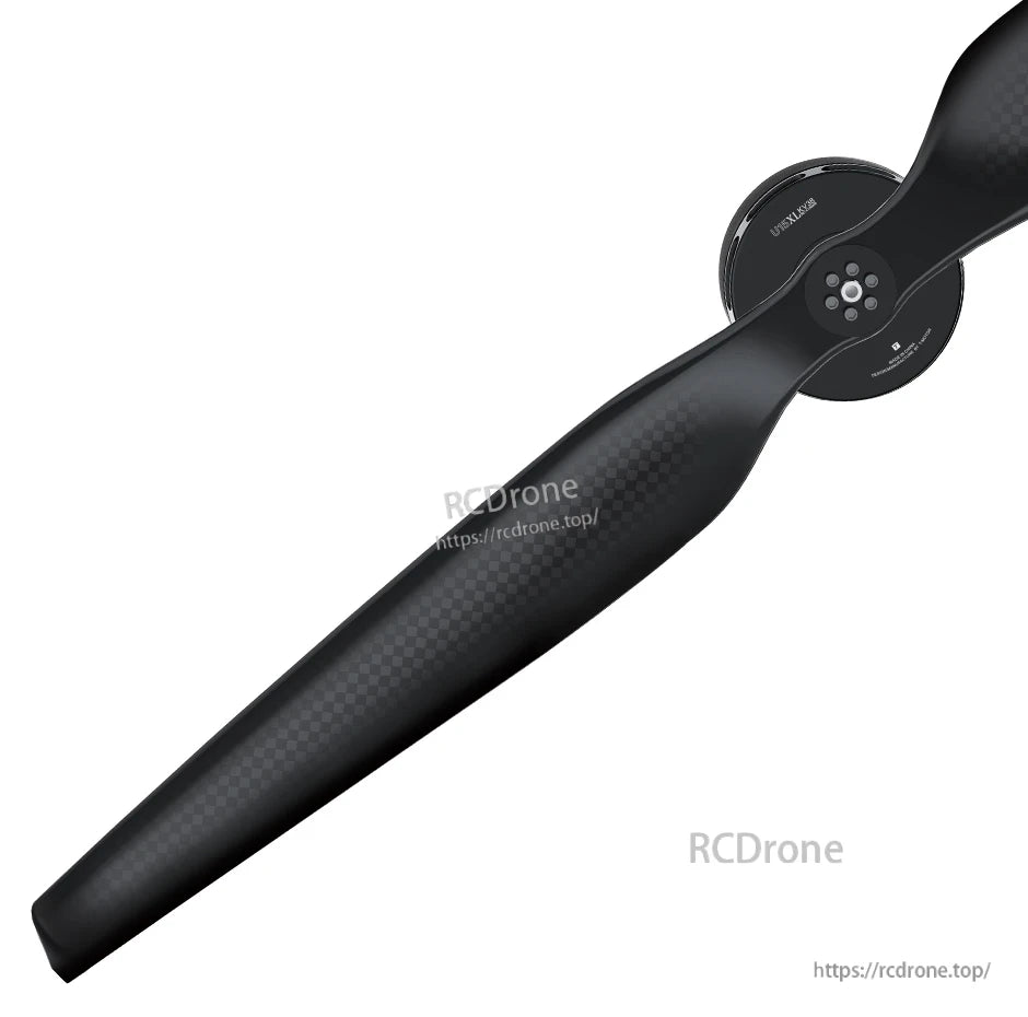 T-Motor NS52*20 carbon fiber UAV propeller with two black blades and multi-hole mounting hub