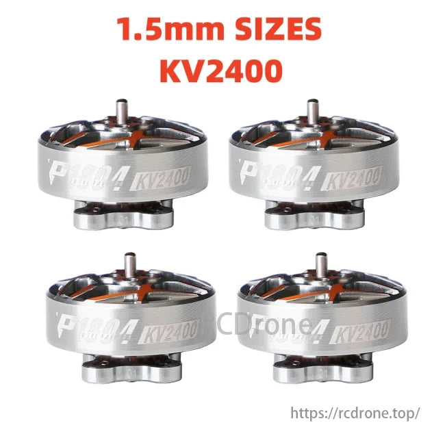 T-Motor P1804 2400KV brushless motor, 1.5mm shaft, ideal for 3-4 inch toothpick freestyle FPV drones.