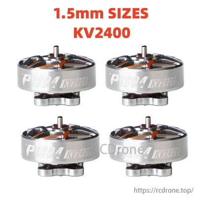 T-Motor P1804 2400KV brushless motor, 1.5mm shaft, ideal for 3-4 inch toothpick freestyle FPV drones.