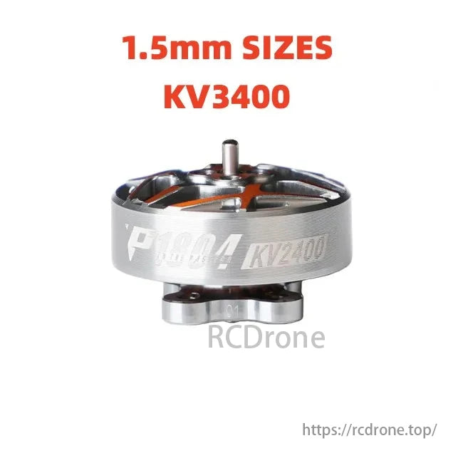 T-Motor P1804 brushless motor for 3-4 inch FPV drones, with 1.5mm shaft and optimized performance.