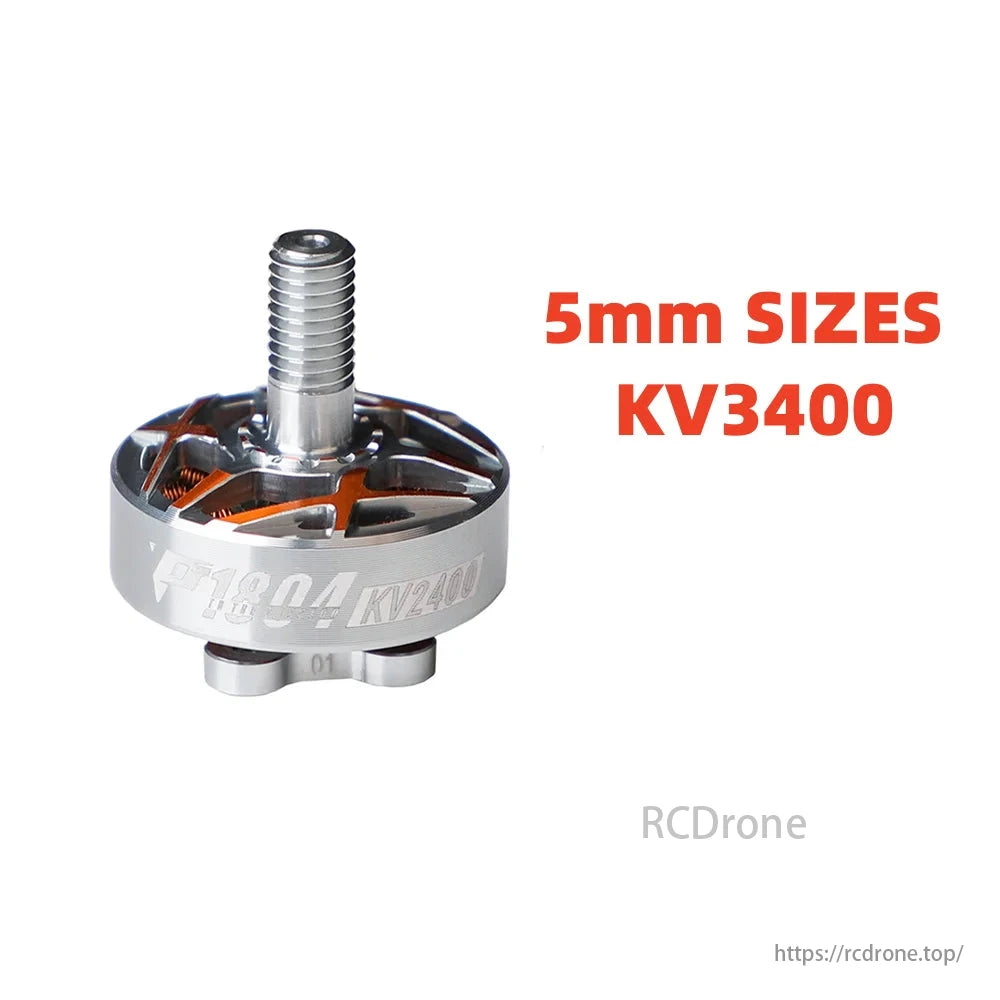 T-Motor P1804 2400KV/3400KV brushless motor, designed for FPV drones, offers high performance and efficiency.