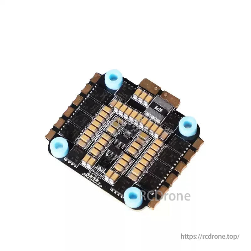 T-Motor P60A V2 4in1 ESC, T-Motor P60A V2 4-in-1 ESC board with 30.5x30.5mm mounting pattern and blue silicone grommets