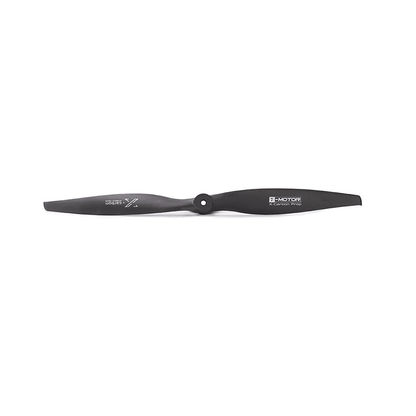 T-Motor T13X6.5 Black Propeller, T-Motor T13X6.5 black two-blade drone propeller with center hub and T-MOTOR X-Carbon Pro markings