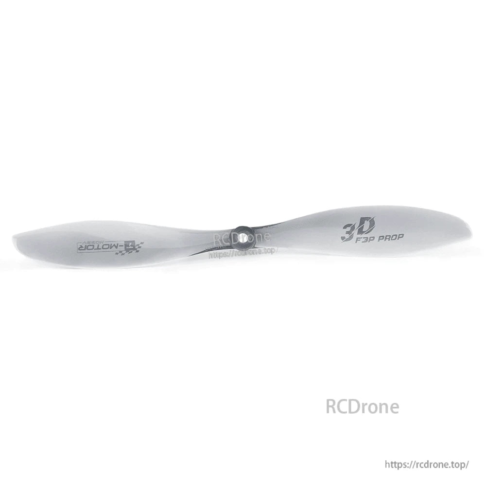 T-Motor T9048 Plastic Propeller, T-Motor 3D F3P plastic propeller for indoor fixed-wing planes, light gray 9x4.8 two-blade design