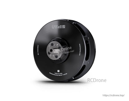 T-Motor U15 II KV80 brushless drone motor with black housing and central mounting hub