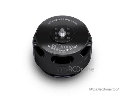 T-Motor U7 KV280 V2.0 brushless drone motor, black housing with top shaft and mounting bolt pattern
