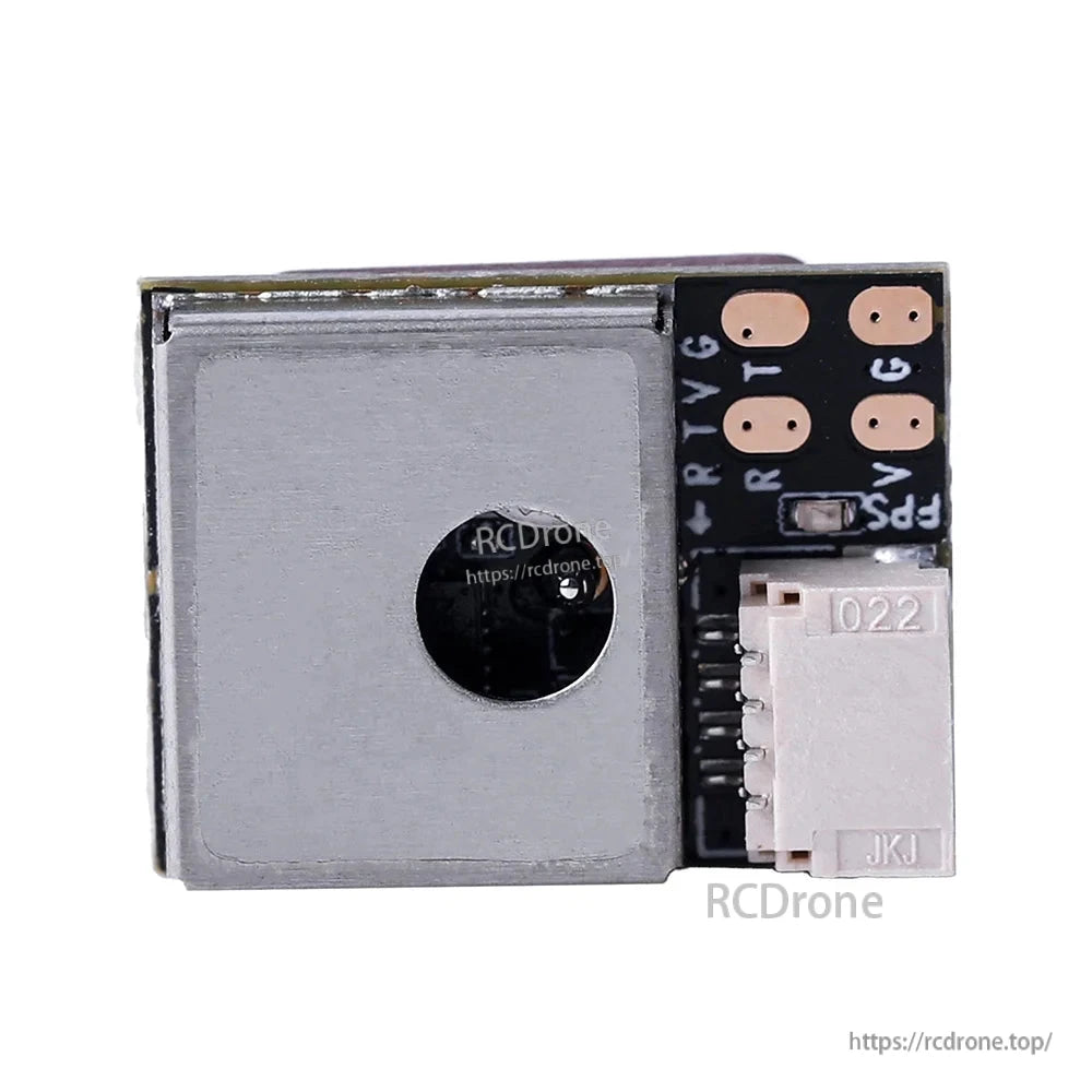 T-Motor UBLOX M10 GPS module with ceramic patch antenna and small plug connector on PCB