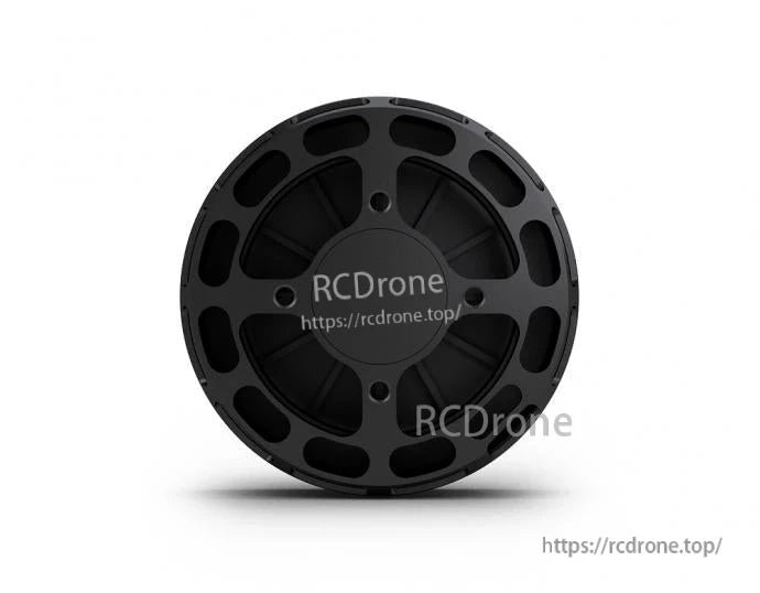 Top view of T-Motor V10 KV160 brushless motor with black vented housing and multiple mounting holes