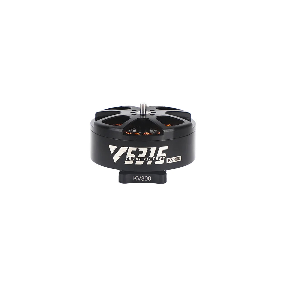 T-Motor F311 KV300 brushless outrunner motor in black with top-mount shaft and “To the Victory” logo