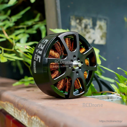 T-Motor brushless outrunner motor with black housing, visible copper windings, and KV300 marking