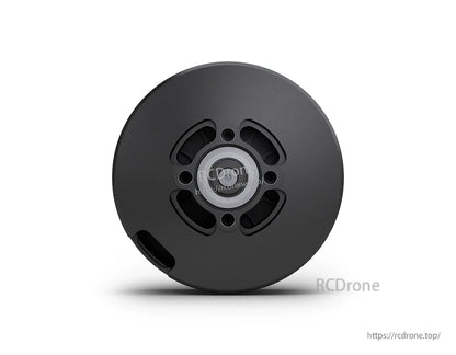 Black T-Motor brushless drone motor bell housing with central hub and mounting screw holes