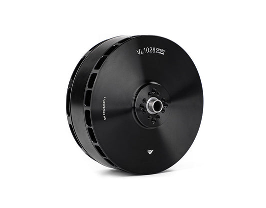 T-Motor VL1028 KV190 black brushless motor with central mounting hub and vented outer housing