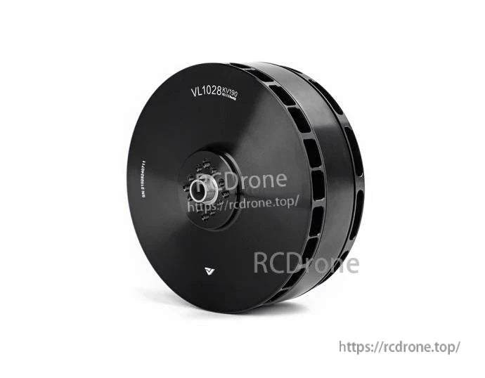 Black T-Motor VL1028 KV190 brushless drone motor with ventilated housing and center mounting hub
