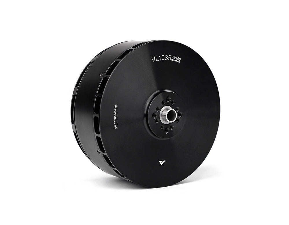 T-Motor VL1035 KV150 brushless motor, black housing with front mounting hub and vented side slots