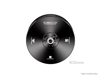 Top view of T-Motor VL1040 KV150 brushless motor with centered shaft opening and circular mounting holes