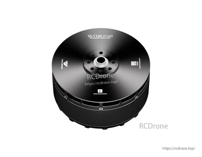 T-Motor VL1165 KV60 large brushless motor with round black housing and central mounting hub